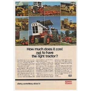  1974 Case David Brown 1210 Tractor Uni Loader Print Ad 