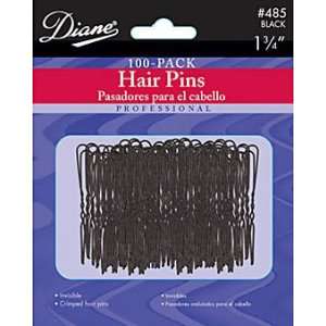  Diane Hair Pins Without Ball Tips * 100 Pack Black Beauty