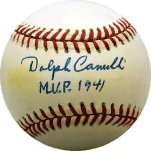 Dolph Camilli MVP 1941 Autographed Baseball (James Spence 