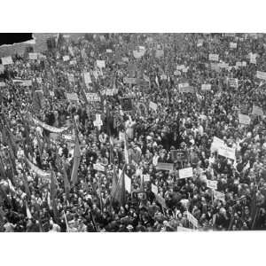  Huge Crowd at Communist Socialist Mass Rally at Domitian 