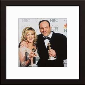  James Gandolfini & Edie Falco Custom Framed And Matted 