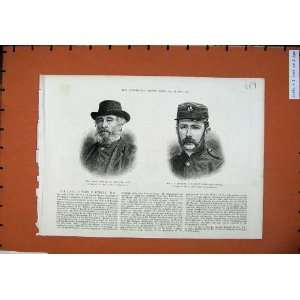  1886 Captain Edward Burstal Jackson Lincoln Rifle Men 