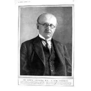  1922 PORTRAIT SIR EDWIN LUTYENS ARCHITECT GREEK REFUGEES 