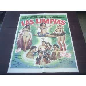 Original Mexican Movie Poster Las Limpias Lyn May Rebeca Silva Alfredo 