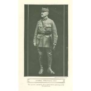  1918 Print French General Ferdinand Foch 