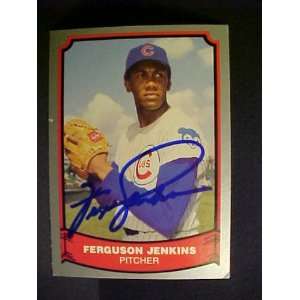 Ferguson Jenkins Chicago Cubs #43 1988 Baseball Legends Signed 
