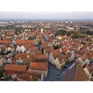 View of Nordlingen from Daniel, the Tower of St. Georgskirche 