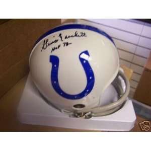 Gino Marchetti Autographed Mini Helmet   Indianapolis   Autographed 
