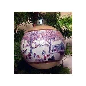  Grandma Moses Glass Ball 1977 hallmark ornament