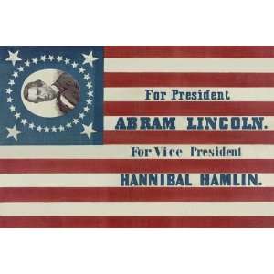   vice president, Hannibal Hamlin 1860 12 x 18 Poster