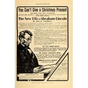  1903 Ad Ida M. Tarbell New Life of Abraham Lincoln Book 