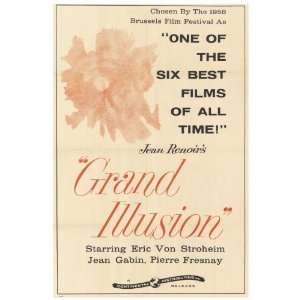  Grand Illusion (1958) 27 x 40 Movie Poster Style A