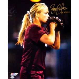  Jenny Finch Autographed/Hand Signed 04 USA Gold 16x20 