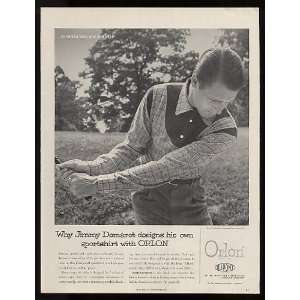  1954 Golfer Jimmy Demaret Orlon Golfashions Print Ad 
