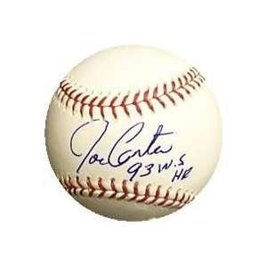 Joe Carter autographed Baseball inscribed 93 W.S. HR