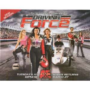 2007 Ashely Force/John Force Driving Force NHRA drag racing postcard