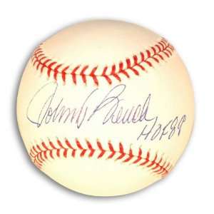 Johnny Bench Autographed Baseball with HOF 89 Inscription