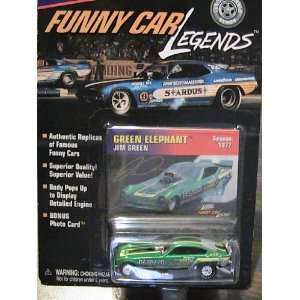com Johnny Lightning Funny Car Legends 1977 Green Elephant Jim Green 