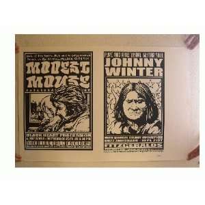  Modest Mouse Johnny Winter Silk Screen Poster Jermaine 