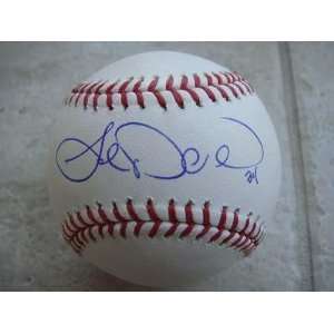  Joe Saunders Autographed Ball   Official Ml W coa 