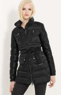 Burberry Brit Quilted Jacket with Leather Sleeves  