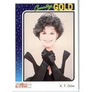   Gold Trading Card #68 K. T. Oslin In a Protective Display Case