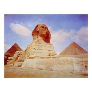  The Sphinx of King Khafre, Iv Dynasty, 2500 B.C. in Front 
