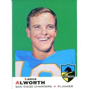 Lance Alworth Unsigned 1969 Topps Card