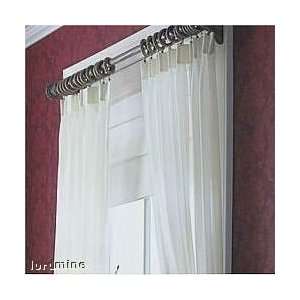  Jc Penney Lisette Voile Pinch Pleated Curtain Set Cream 48 