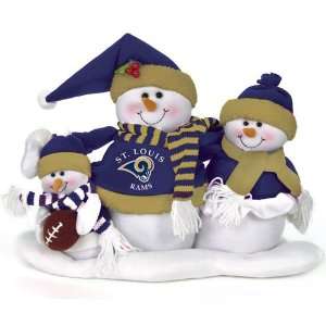  BSS   St. Louis Rams NFL Plush Tabletop Snow Family (16 