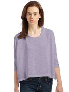 W118 by Walter Baker   Hooded Crop Tee/Heather Grey