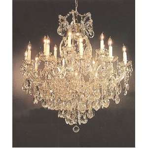 Maria Theresa Chandelier H. 29 W. 28 13 LIGHTS
