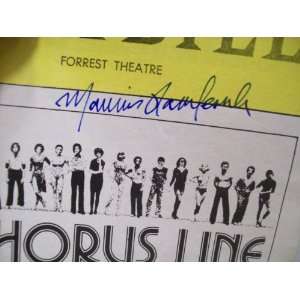 Hamlisch, Marvin Playbill Signed Autograph A Chorus Line