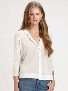James Perse   Boxy Button Front Shirt