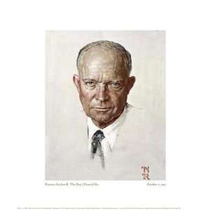  Norman Rockwell   Day I Painted Ike Giclee