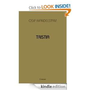 Tristia Osip Mandelstam  Kindle Store