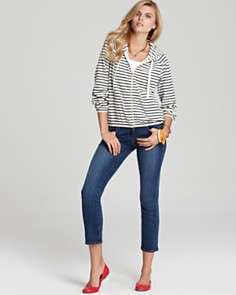 Juicy Couture Sunshine Striped Terry Hoodie