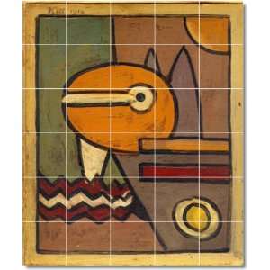 Paul Klee Abstract Wall Tile Mural 24  60x72 using (30) 12x12 tiles