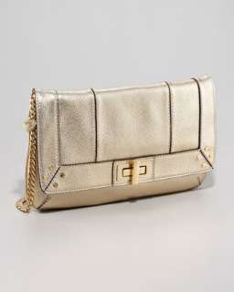 Metallic Flap Clutch  