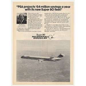  1982 Pete Conrad PSA Airlines Douglas Super 80 Jet Photo 