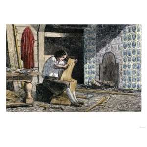  Peter the Great Working on a Model Ship in His Lodgings at 