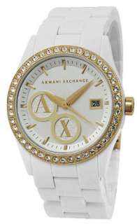 New ARMANI EXCHANGE Ladies White Plastic Watch AX5022  