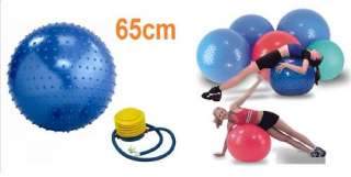 65cm Anti Burst Massage Exercise Fitness Ball With Pump  