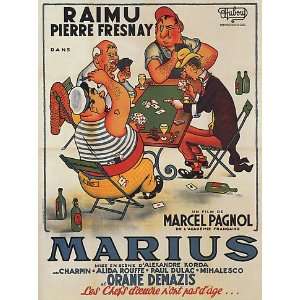  MARIUS RAIMU PIERRE FRESNAY FILM MOVIE FRANCE FRENCH 24 X 
