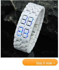 Classical 12 Mini Color Mirror Face LED Silicone Men Lady Sport Watch 
