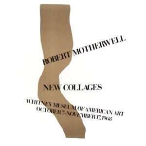  New Collages 1968 Lithograph by Robert Motherwell. size 