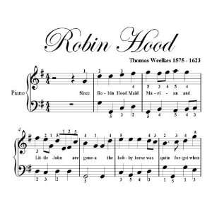  Robin Hood Thomas Weelkes Big Note Piano Sheet Music Thomas 