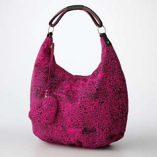 Candies® Leopard Canvas Hobo