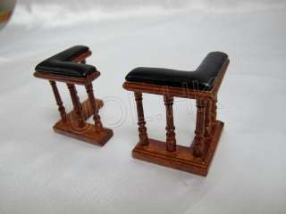 Pair 112 Scale Doll House Fireplace Fender Finished In Walnut  FREE 