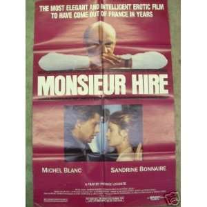  Movie Poster Monsieur Hire Michele Blanc F7 Everything 